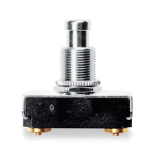 CARLING TECHNOLOGIES 172 MiniaturePushButtnSwitch,Nickel,SPST 2X894