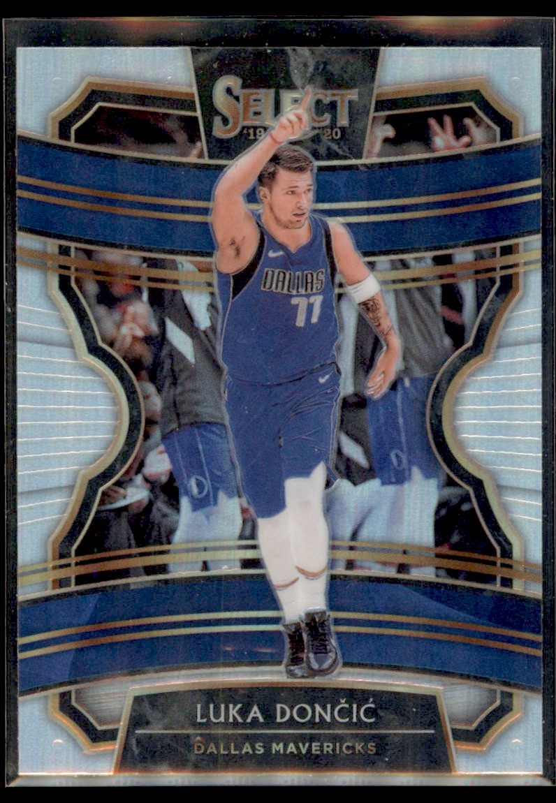 Luka Doncic 2019-20 Panini Select Concourse Silver Prizm A #67 Dallas Mavericks