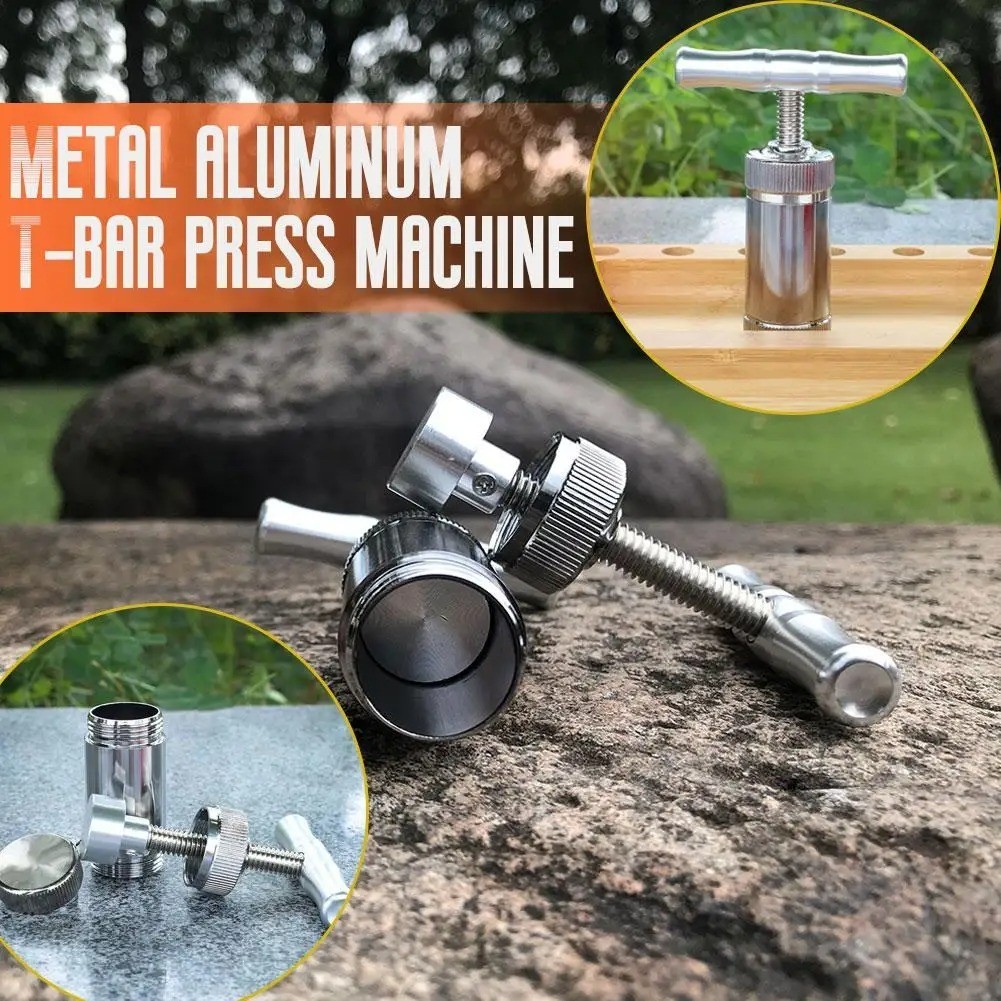 Aluminum Compressor Presser Tobacco Herb Press Squeezer Herbal Crusher ...