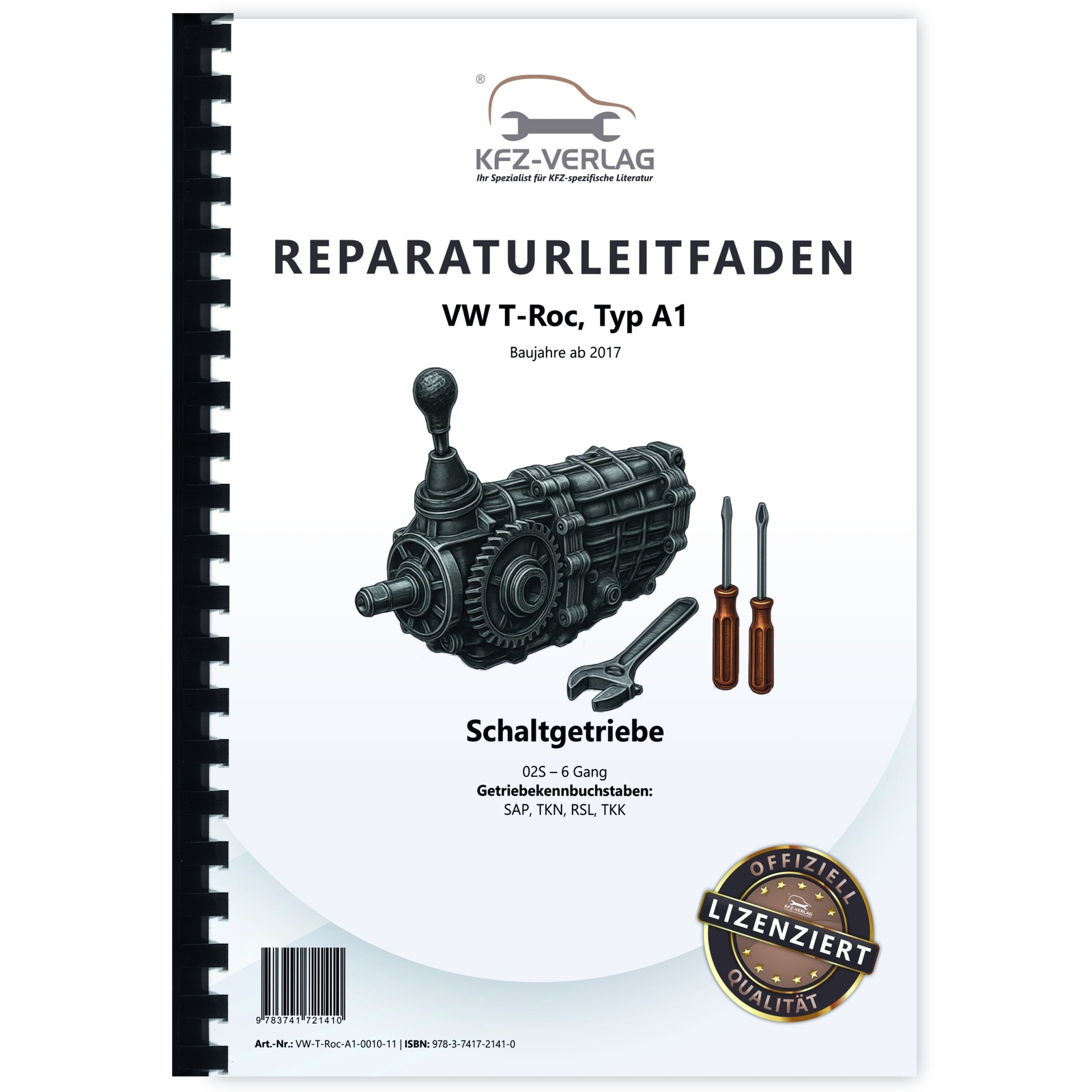 Vw T-Roc Typ A1 Ab 2017 6 Gang Schaltgetriebe 02S Kupplung Reparaturanleitung-image