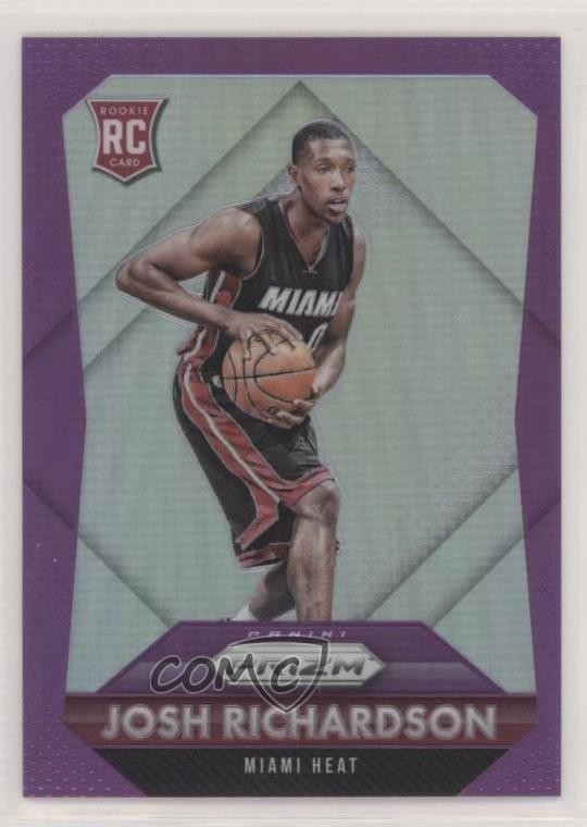 2015-16 Panini Prizm Rookies Purple 91/99 Josh Richardson #317 Rookie RC 8ww