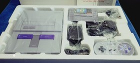 Nintendo SNES Console System with Super Mario World Rare O.B. Mint Cond. Works