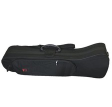 Kaces Tenor Trombone Case Black Padded Molded Gig Bag w Backpack Straps