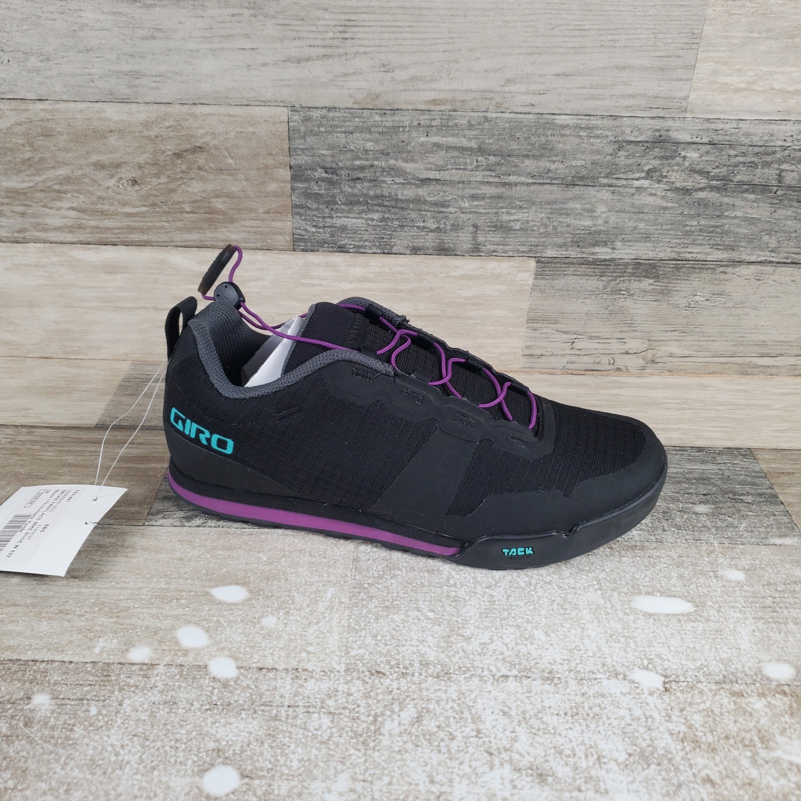 Giro Tracker Fastlace Womens Cycling Shoes Sz 6.5 Black Mountain Bike Sneakers