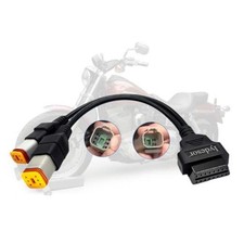 Obd2 Cable for Harley 4pin 6pin 2 in 1 Motorcycle OBD Scanner Adapter,OBD