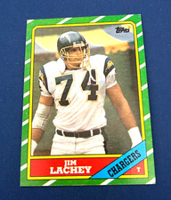 1986 Topps Football Jim Lachey Rookie Card #238 Set Break NM