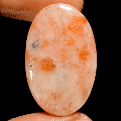 100% Natural Sunstone Oval Shape Cabochon Loose Gemstone 27 Ct 31X20X5mm UG-2631