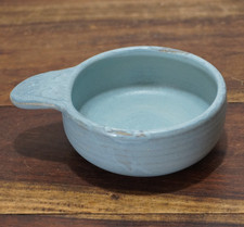 Lot of 5 - Blue Shearwater Pottery Handled 5"  Ramekin Bowls Signed Jim Anderson