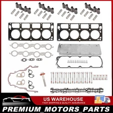 NON-AFM DOD Camshaft Lifter Kit with Valley Cover For 07-13 Chevy GM Truck 5.3L