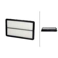 Luftfilter-Einsatz 297 x 176 mm HELLA passend für u.a. HYUNDAI SANTA