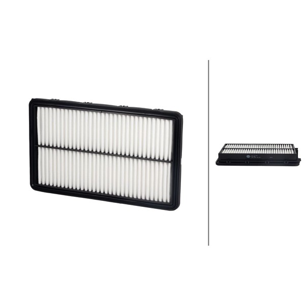 Luftfilter-Einsatz 297 X 176 Mm Hella Passend FüR U.A. Hyundai Santa-image
