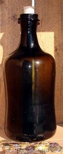 17th Century Handblown Pirate Caribbean Rum Bottle 17th Century Handblown Pirate Caribbean Rum Bottle - Image 1