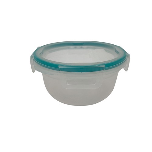 Snapware Bowl 4 cup Capacity w/Teal Lid Plastic BPA Free Airtight & Leakproof - Picture 2 of 11