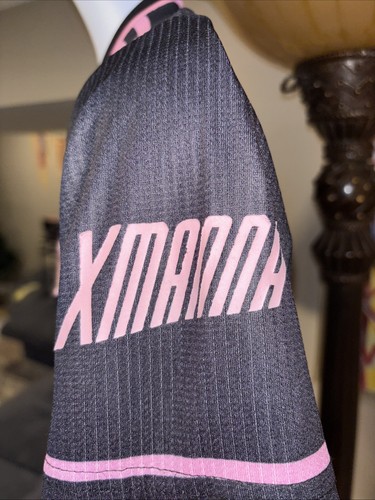 Inter Miami Men's Messi Away Jersey TM8 Black/Pink HI1888 XS - Picture 4 of 9
