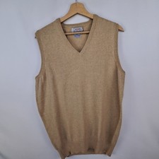 Gilet Ballantyne in puro cashmere colore beige taglia XL da uomo