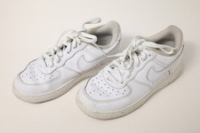Nike Air Force 1 Youth Size 1Y Triple White Low Top Shoes DH2925-111 Sneakers