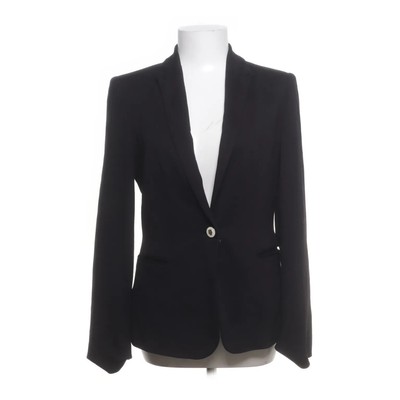Zara Basic, Blazer, Größe: M, Schwarz, Sweat, Damen #4vc