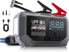 3000A Jump Starter with Air Compressor 12V – Portable Car Jump Starter for 8.0L 