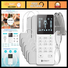 4-Channel Rechargeable TENS Unit Muscle Stimulator for Pain Relief  Relaxation,