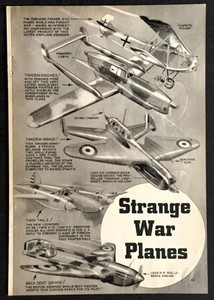 Strange War Planes WWII 1939 Douglas Rolfe graphic pictorial