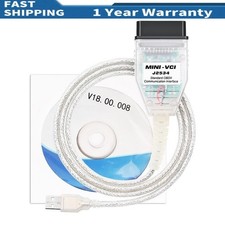 For Toyota Inspection Cable Us Obd Scanner Mini Vci Tis V18.00.008 Tis J2534