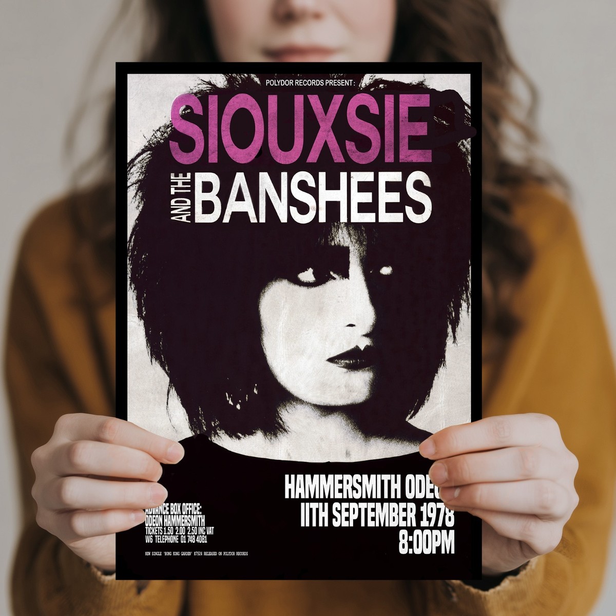 Siouxsie and the Banshees 1978 Concert Poster MULTI-PRINT Three