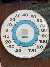 12 inch Ohio Thermometer Company jumbo dial thermometer For Parts Only