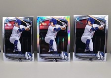 LOT OF (3) 2025 BOWMAN DRAFT CHARLES DAVALAN 1ST. (1) REFRACTOR (2) BASE 🔥