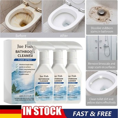 Scale Remover Bathroom Cleaner Foam Spray Powerful Aerosol for Tiles & Glass