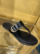 Tory Burch Selby Thong Sandal, Perfect Black, 163553