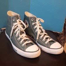 Converse Chuck Taylor All Star Sneakers Mens 10 Blue/ Grey High Tops A10536F