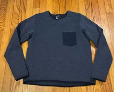 ARC’TERYX Covert Sweater Fleece Pullover Women's Size Medium Blue Gray Logo