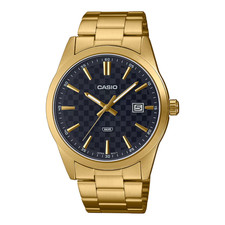 Casio MTPVD03G-1A, Men's Goldtone Bracelet Band, Date, 41MM Case, NEW