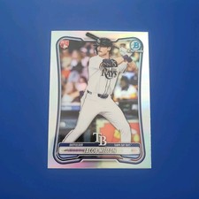 2026 Bowman Chrome Jacob Melton RC #87 Red Rookie Refractor Tampa Bay Rays