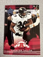 2002 Leaf Rookies & Stars Chester Taylor Rookie Card #215 Baltimore Ravens. rookie card picture