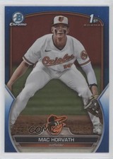 2023 Bowman Draft Chrome Blue Refractor 42/150 Mac Horvath #BDC-90 00ht