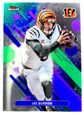 2025 Topps Finest Football JOE BURROW #51 Common Base - Cincinnati Bengals