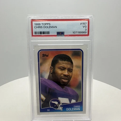 1988 Topps - #157 Chris Doleman (RC) PSA 3