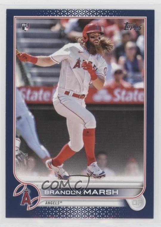 2022 Topps Series 1 Royal Blue Brandon Marsh #243 4g0