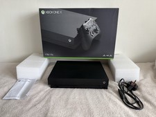 Microsoft Xbox One x 1TB Black Console. Boxed Great Condition. Tested & Working