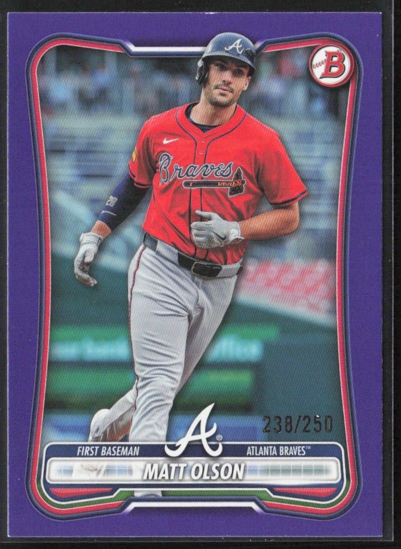 2026 Bowman #38 Matt Olson Purple #/250