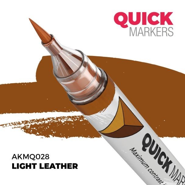 Light Leather - Quickmarker - Acrylic Paint Pens AK Interactive - Brand New