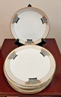 Vintage art deco pattern china bread and butter plates Gotham of Austria 7 piece — photo 1