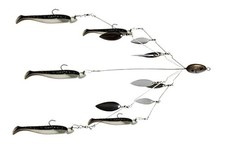 Fully Rigged 5 Arms 8 Bladed Umbrella Rig Bass Lure W/Swim Baits and Jig Head...