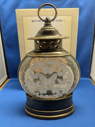 Butterfly Light Cracker Barrel Battery Operated Glitter Globe