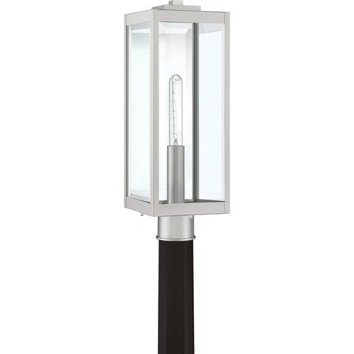 Westover 1-Light Outdoor Lantern in Stainless Steel - Picture 2 of 6
