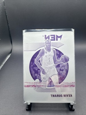 2020-21 Panini Mosaic Magenta Plate Kevin Durant #1 1/1