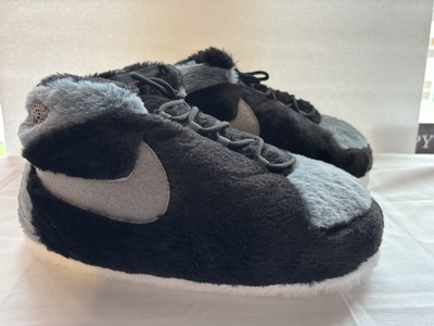 Fluffy Jordan Slippers Black And White FLUFFY NIKE AIR JORDAN