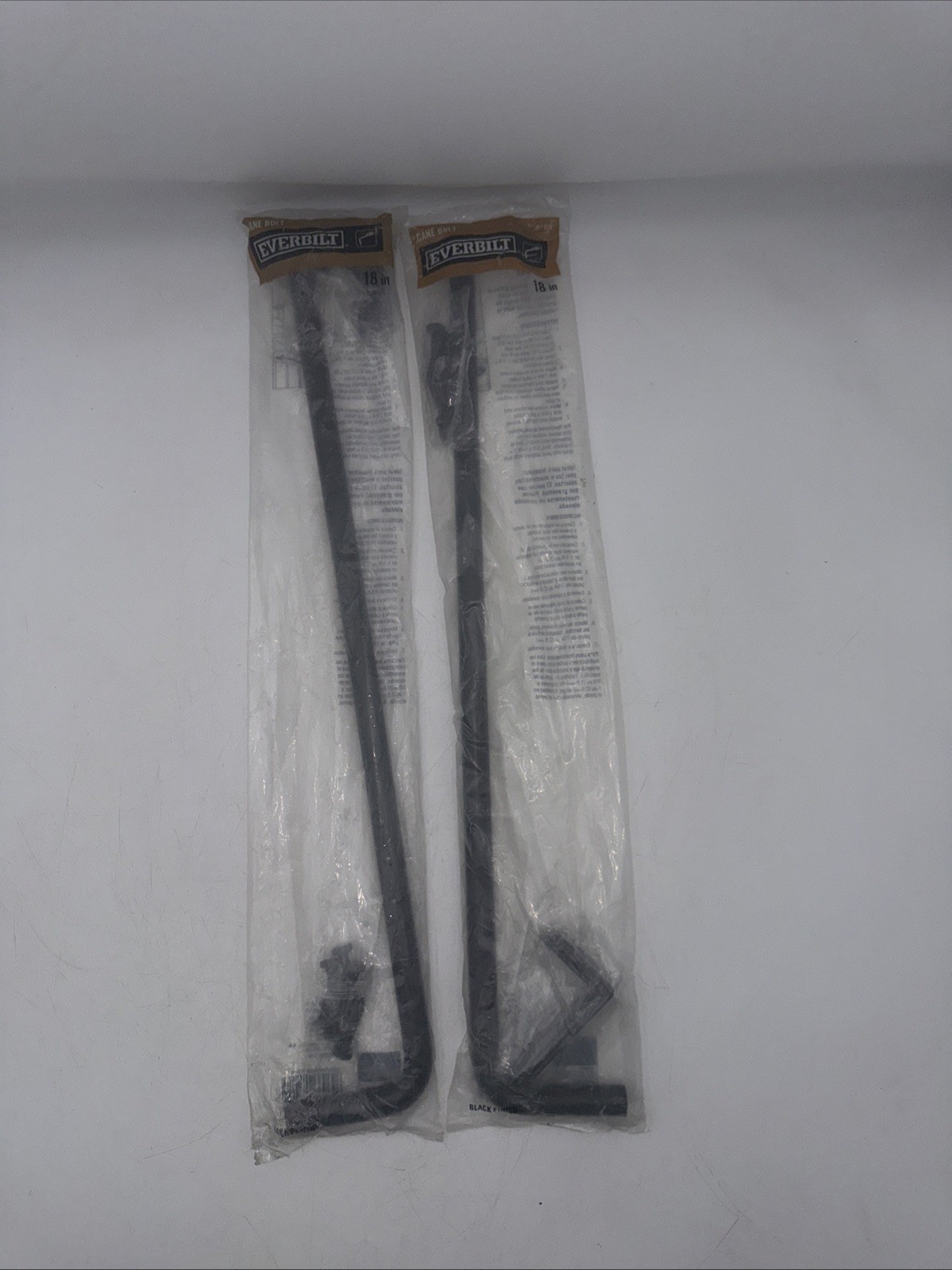 2-PACK Everbilt 18 in. Black Cane Bolt