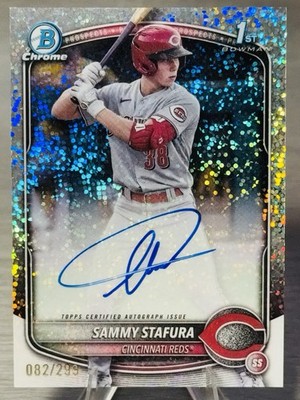 🔥⚾️SAMMY STAFURA 2025 Bowman Chrome 1st Speckle Refractor On-Card Auto /299⚾️🔥